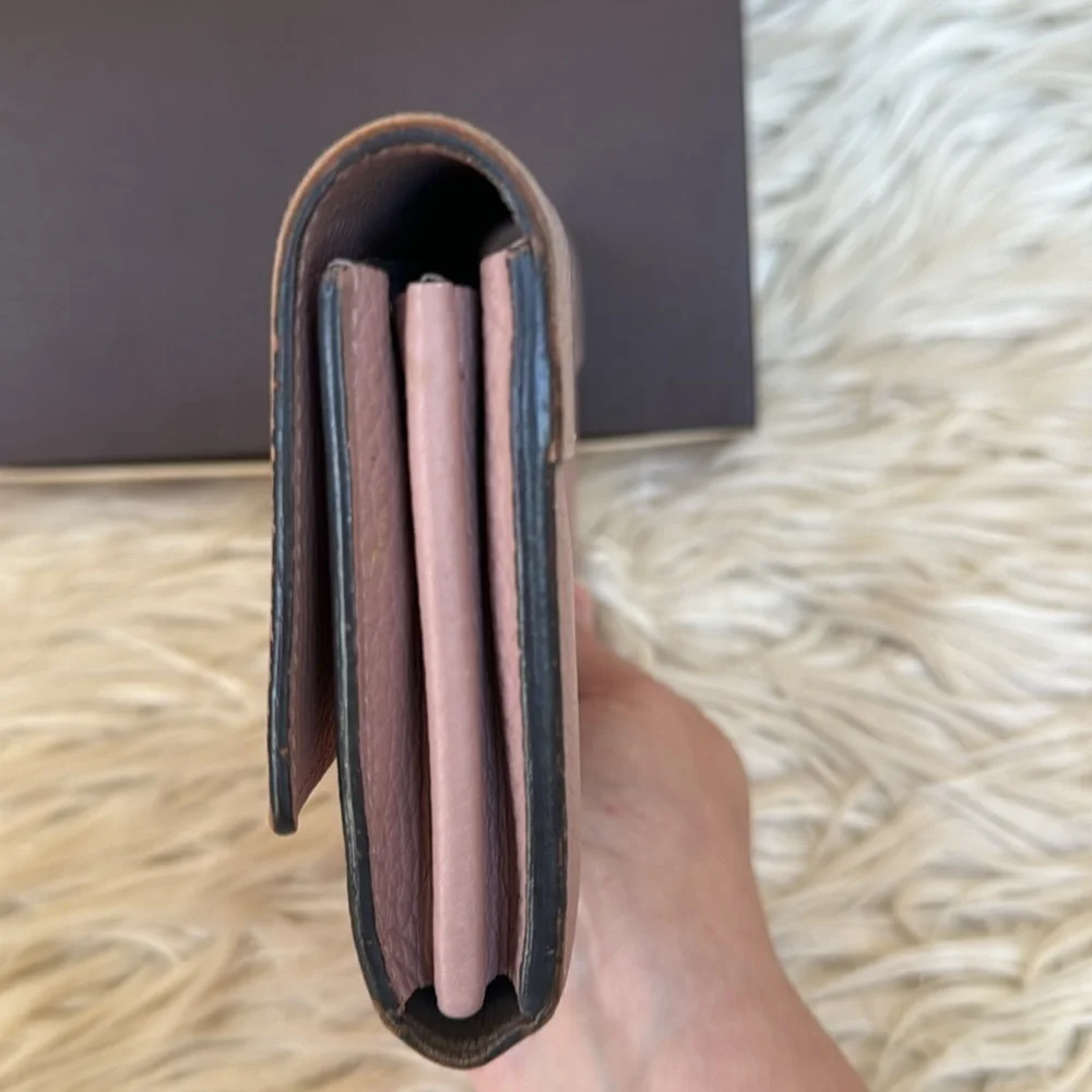 Louis Vuitton Taurillon leather Capucines LV signature wallet